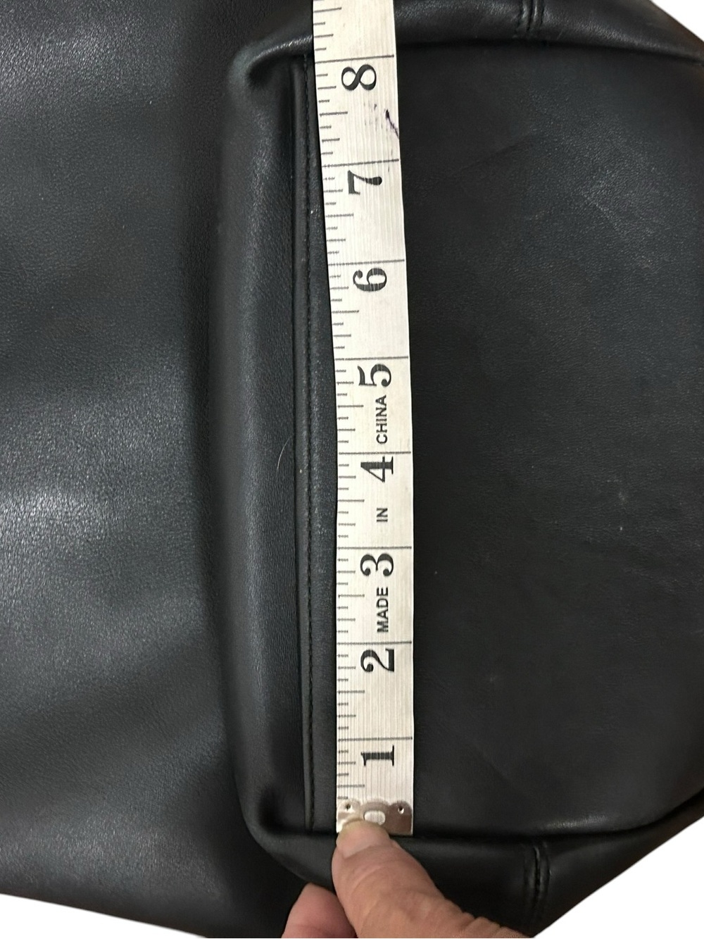 Vintage Coach 9085 Black Glove-Tanned Leather Duffle Sac Bucket Bag Costa Rica - Picture 11 of 14